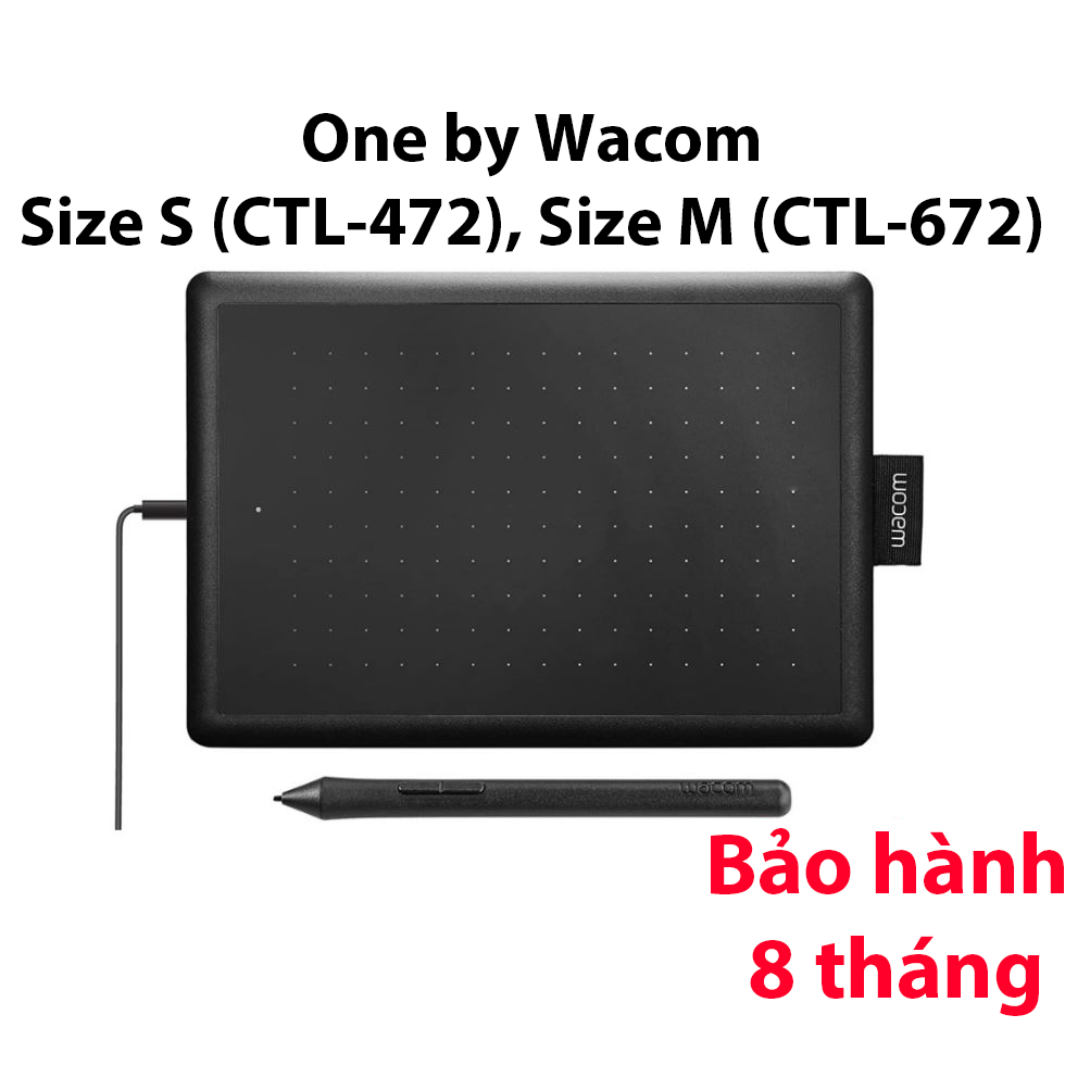 Bảng vẽ điện tử One by Wacom S , size M  - Chính hãng