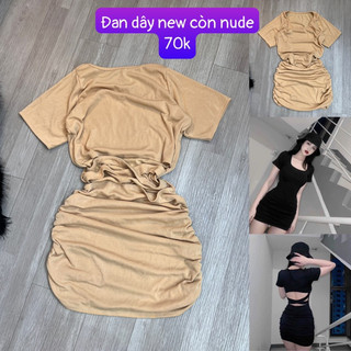 đầm body chéo dây