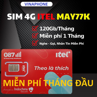 SIM iTEL MAY77 120G/th 4G VINAPHONE [Miễn phí 1 tháng], Sim Wintel Gọi VINAPHONE Miễn phí