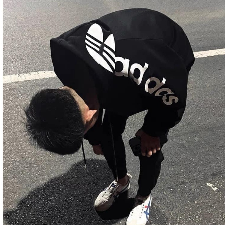 Áo Hoodie Zip Có Mũ Cực Đẹp - Áo Khoác Zip Adidas In Chữ Cực Nét