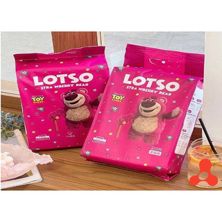 Khăn giấy lau đa năng gấu dâu LOTSO bịch lớn 200 tờ dùng cả tháng mới hết, khăn lau mặt dùng 1 lần