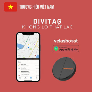 Thiết Bị Định Vị Thông Minh Divitag by Velasboost, Sử Dùng Cho Xe Cộ, Chìa Khóa, Thú Cưng