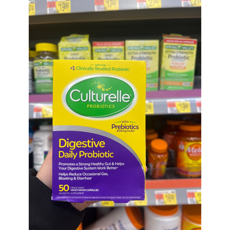 Culturelle Probiotics Digestive Health_ Men vi sinh hỗ trợ tiêu hóa cho người lớn 50 viên