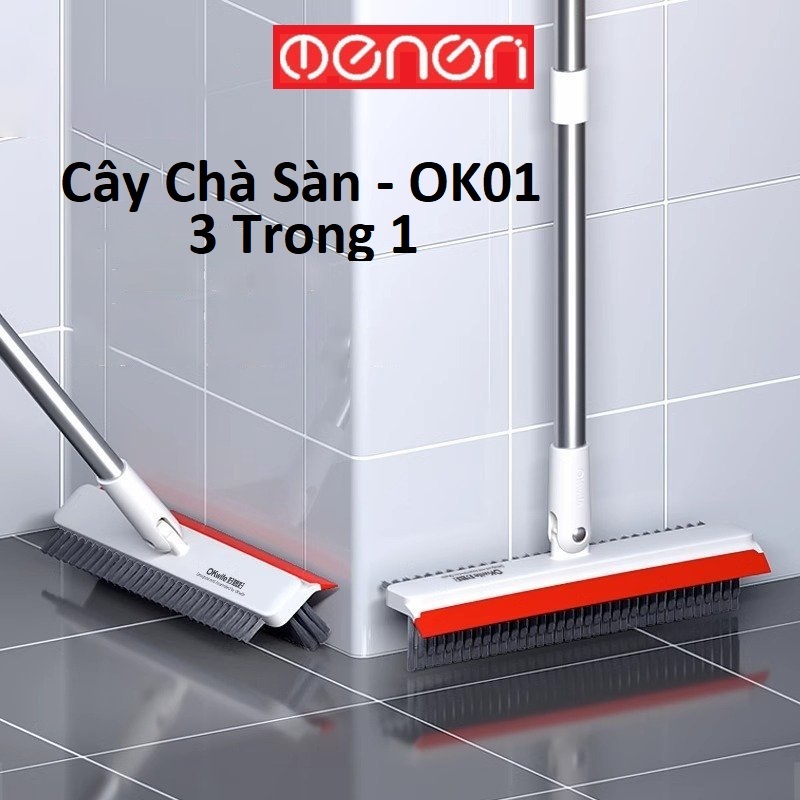 Cây Chà Sàn Nhà Tắm OK01 3 Trong 1 Thiết Kế Chà Sàn, Gạt Nước - OENON