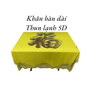 khăn trải bàn vuông tết thun 5d