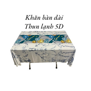 khăn trải bàn vuông tết thun 5d
