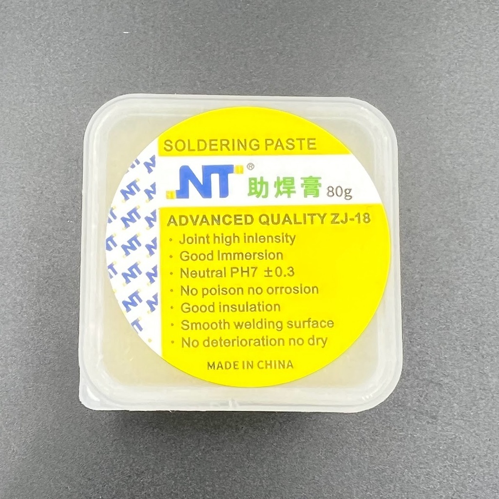 Mỡ Hàn Thiếc Cao Cấp (50G) Mỡ Trợ Hàn Chì Siêu Dính NT SOLDERING PASTE ZJ-18 | Táo Thẩm Tools
