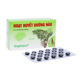 HOẠT HUYẾT DƯỠNG NÃO TRAPHACO - HỘP 5VỈ X 20VIÊN