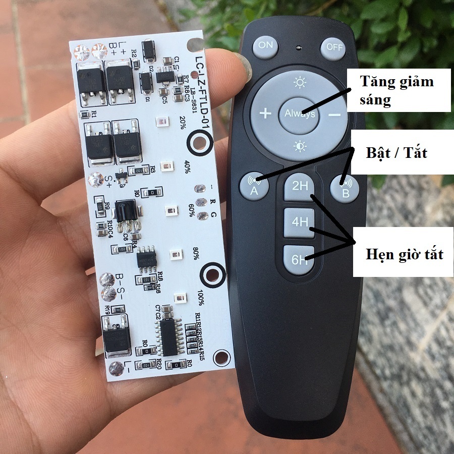 Mạch Khiển Đèn Năng Lượng Mặt Trời