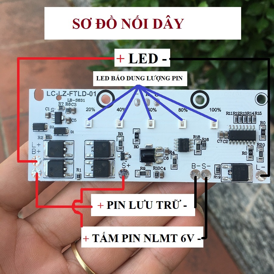 Mạch Khiển Đèn Năng Lượng Mặt Trời