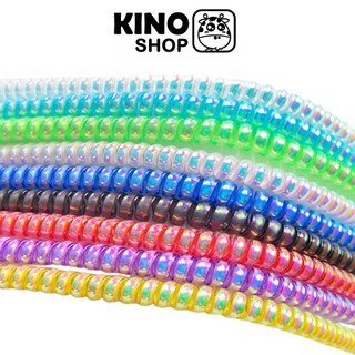 Dây quấn cáp sạc tai nghe bảo vệ cáp dài 1m6 1.6mét 160cm không cần nối dây bảng to dày lò xo chống đứt gãy
