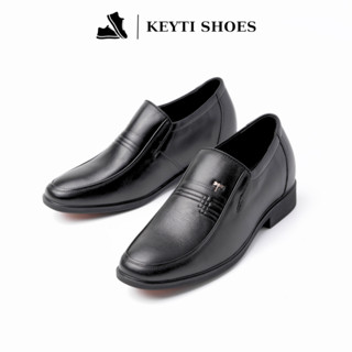  Giày Tây nam tăng chiều cao 6cm kiểu dáng trung niên da bò cao cấp bảo hành 6 tháng  