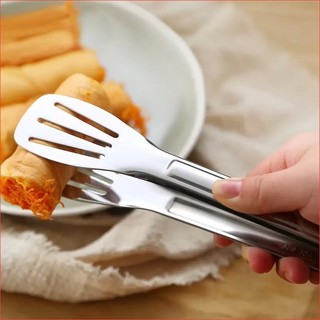 ẹp Inox Gắp Đồ Nướng, Thức Ăn Có Khía - Kẹp Gắp Thực Phẩm, Chiên Đồ Ăn Chất Liệu Inox
