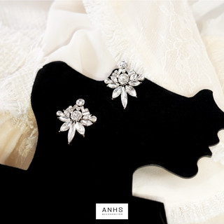 Bông tai đá tam giác lily | anhs accessories