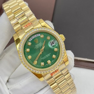 Đồng hồ nam rolex sapphire ra82 mặt xanh máy cơ automatic nhật