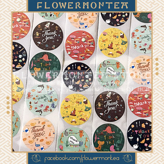 (Khám Phá Thế Giới) Set 90 Sticker Tròn - Thank You