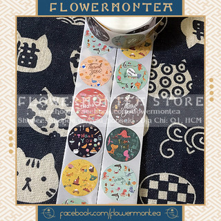 (Khám Phá Thế Giới) Set 90 Sticker Tròn - Thank You