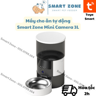 Máy cho ăn tự động, Máy nhả hạt cho chó mèo thông minh hẹn giờ Camera Dung tích 3L Tuya Smart 2024 - Smart Zone for Pet
