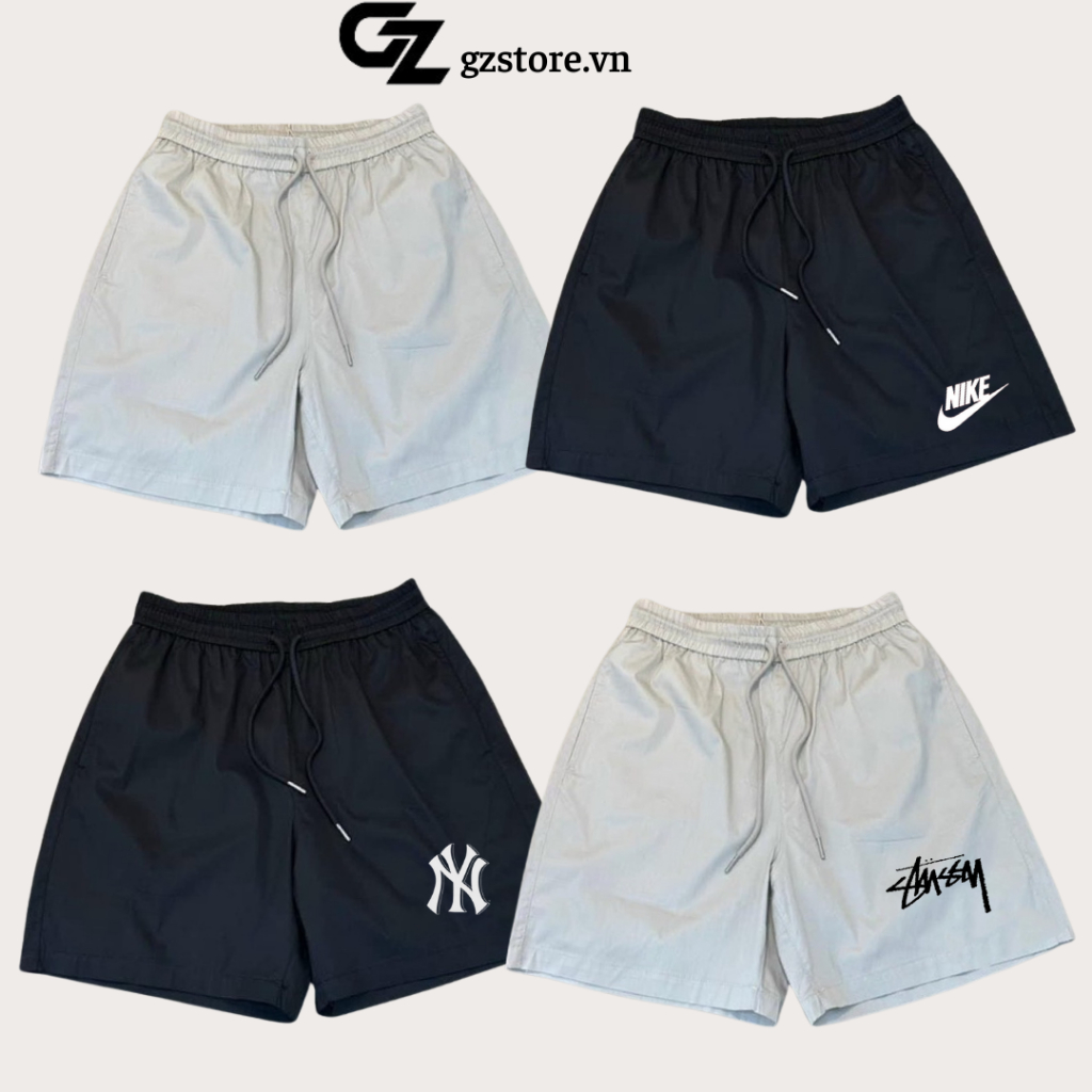 Quần short Nike Stussy Mlb thể thao nam basic chất thun gió cao cấp khô thoáng thoải mái quần đùi nam nữ unisex