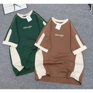 Áo thun nữ form rộng  chất cotton khô 3158 in chữ THOUGHT phong cách Hàn Quốc CAMASTORE M1234