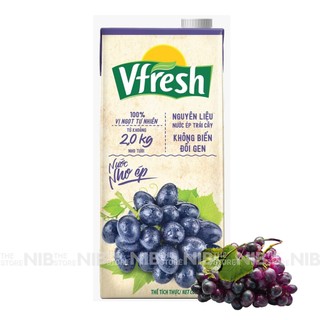Nước ép Vfresh Nho hộp 1L