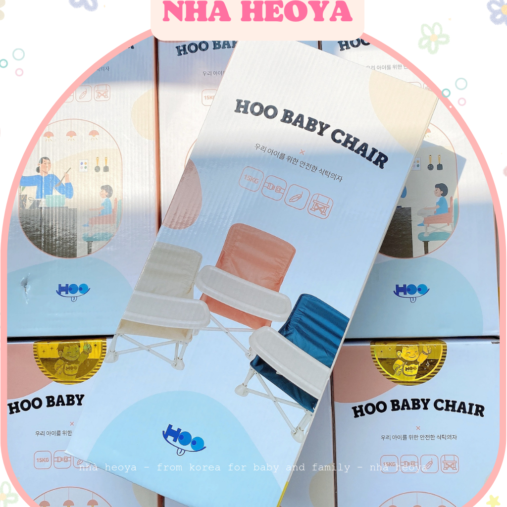 GHẾ ĂN DẶM GẤP GỌN CHÍNH HÃNG HOO BOOSTER