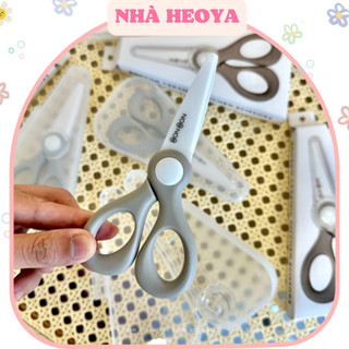 KÉO SỨ CẮT ĐỒ ĂN DẶM CHO BÉ KÈM HỘP ĐỰNG DAILYLIKE BONBON HÀN QUỐC