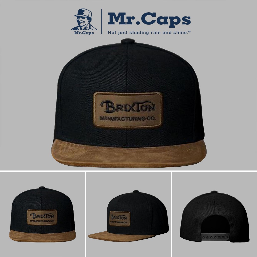 Mũ snapback hiphop chất da lộn - Nón hiphop snapback phối da phong cách thể thao phù hợp cho cả nam và nữ Mrcaps SBX01