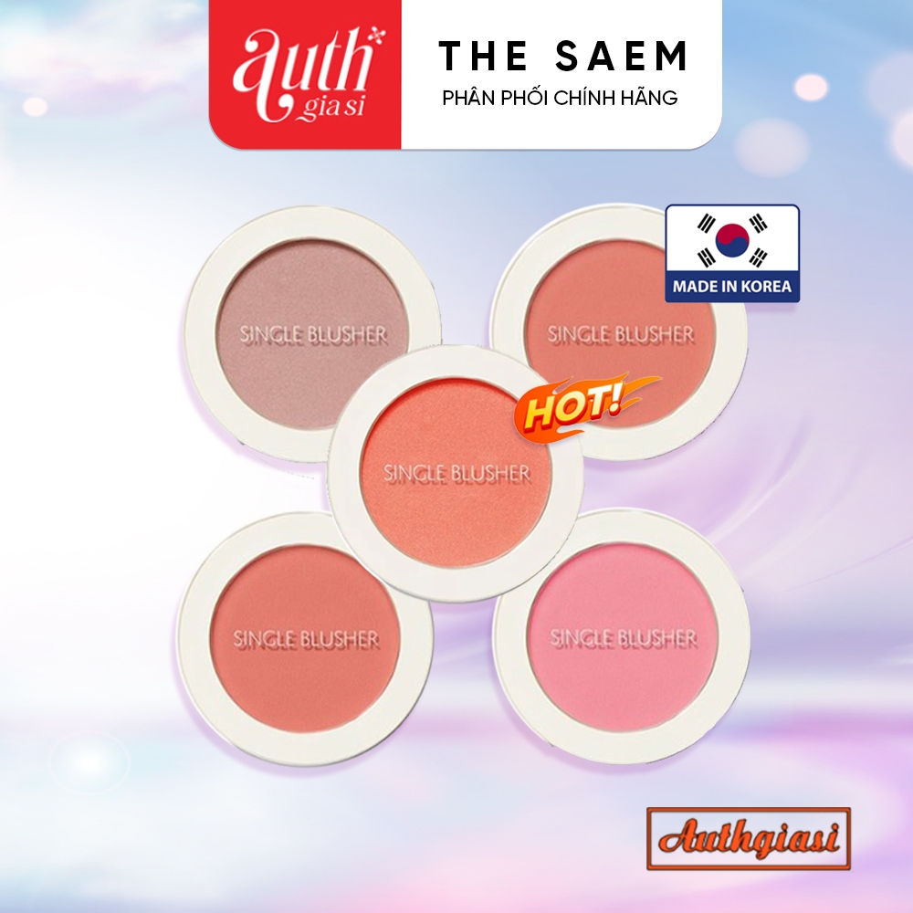  Phấn Má Hồng THE SAEM Saemmul Single Blusher Hàn Quốc màu siêu xinh mềm mịn dễ dùng