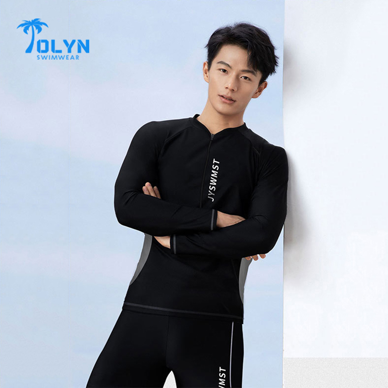 Đồ bơi nam dài tay, quần bơi nam cao cấp, áo bơi nam cổ khóa Hàn Quốc TOLYN Đồ đi biển nhanh khô thoáng khí KP065 | BigBuy360 - bigbuy360.vn