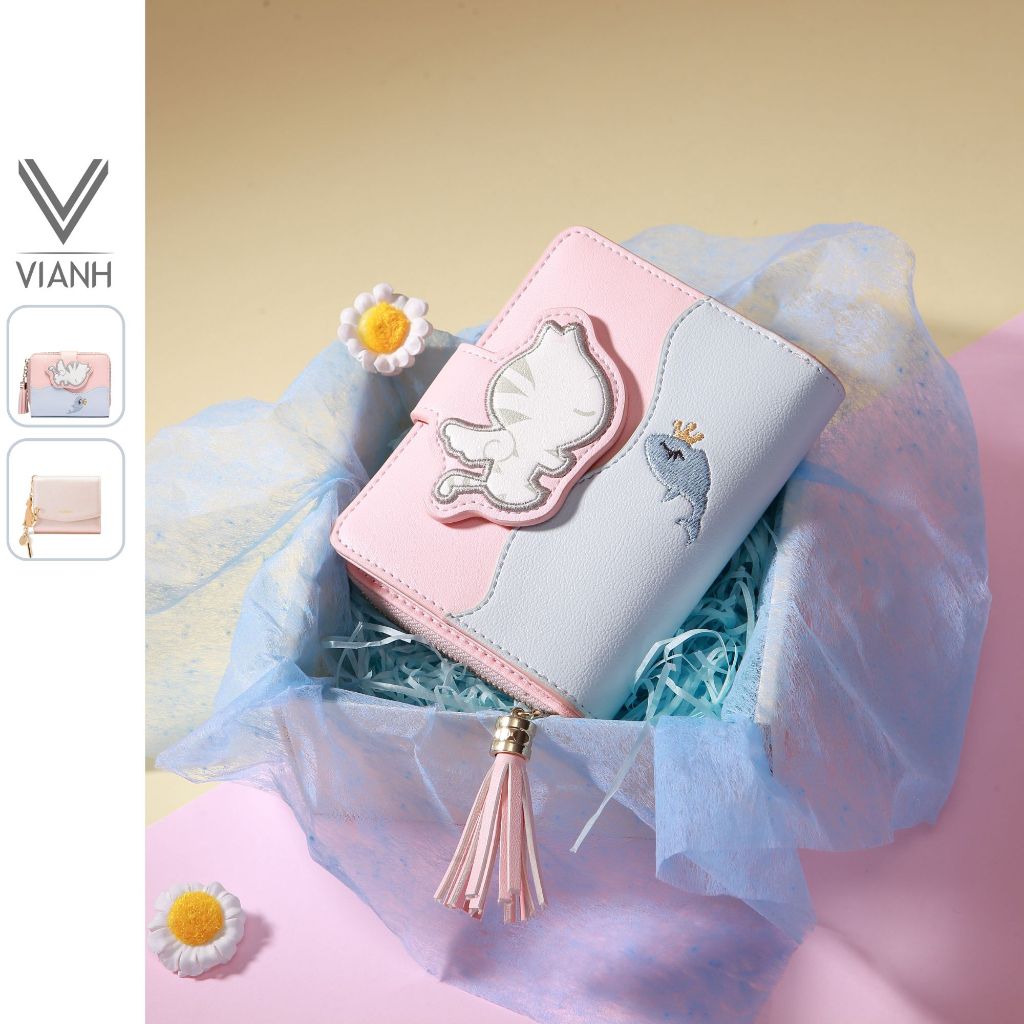 Ví Nữ Cầm Tay Gumely Nucelle mini cute nhiều ngăn bỏ túi nhỏ gọn Thời Trang có thể mix key charm GU3180 070557