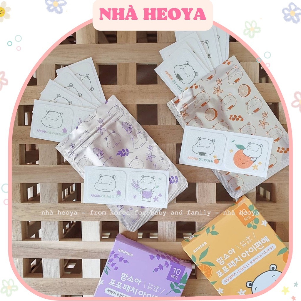 MIẾNG DÁN TINH DẦU THÔNG MŨI HAMSOA HÀN QUỐC CHO BÉ