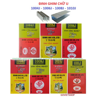 Đinh u ghim 1006j - 1008j - 1010j, đinh u bắn gỗ, ghim u bắn yên xe