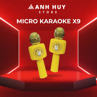 Mic hát karaoke bluetooth sd10,x9 cầm tay hát cực hay, sd10 hỗ trợ ghi âm