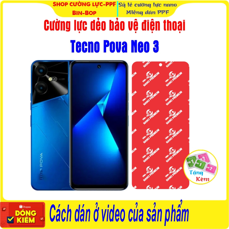 Cường lực dẻo bảo vệ màn hình điện thoại Tecno Pova Neo3 (Pova Neo 3)