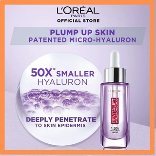 Serum Loreal HA Revitalift 1.5% Hyaluronic Acid Serum dưỡng cấp ẩm tức thì căng mướt da 30ml Aya.shop