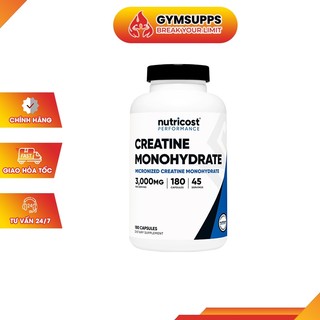 Thực Phẩm Bổ Sung Tăng Sức Mạnh Cơ Bắp Nutricost Creatine Monohydrate 3g