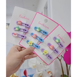 Set 3 kẹp tóc mái nhiều kiểu dễ thương cho bé