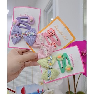 Set 3 kẹp tóc mái nhiều kiểu dễ thương cho bé