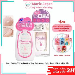 Kem Dưỡng Trắng Da One Day Brightener Ngày Đêm 120ml Nhật Bản