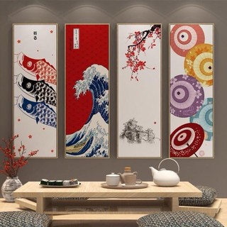 Tranh Tứ Quý Nhật Bản - Tranh Canvas Tứ Quý Trang Trí Phòng Khách - Phòng Ngủ