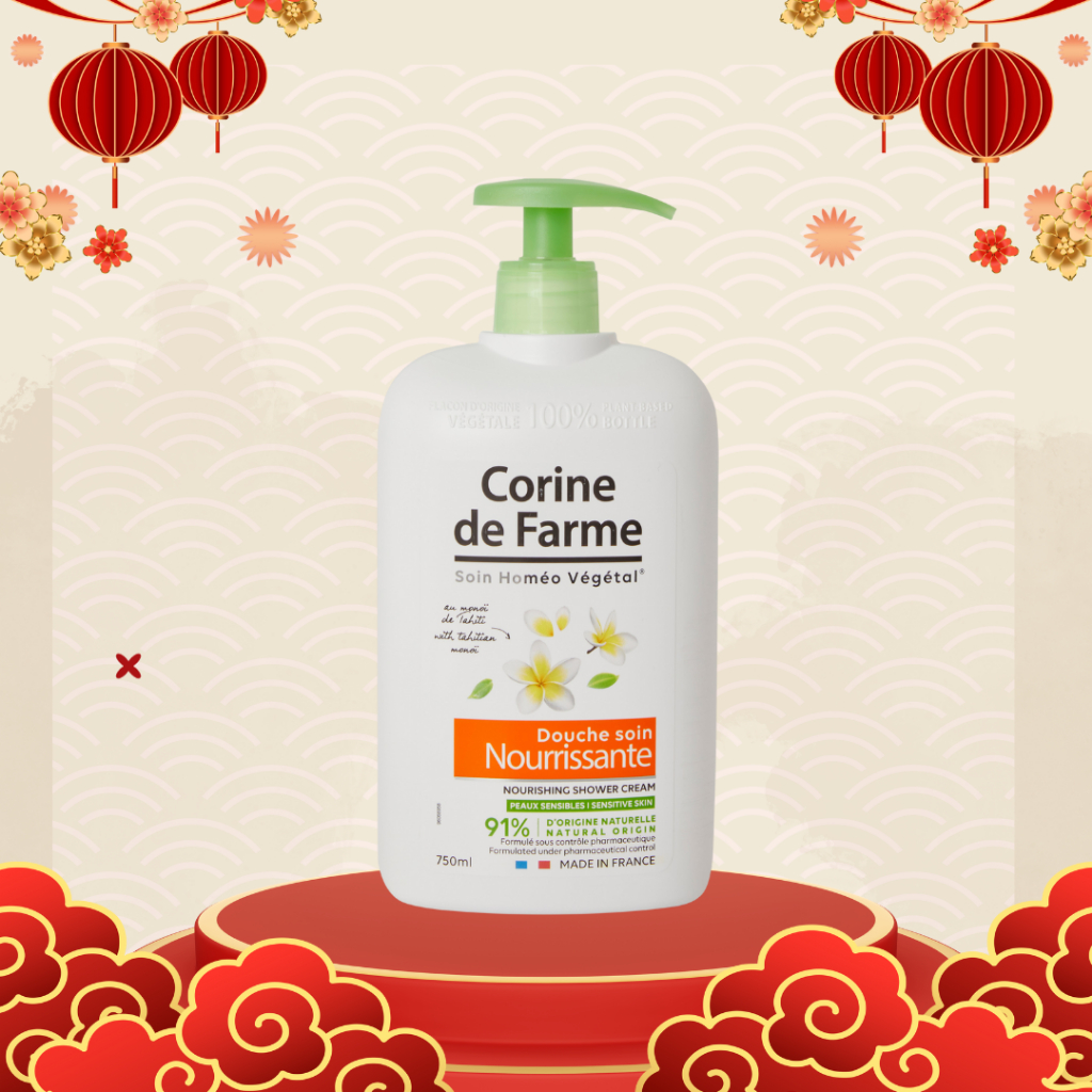 Sữa Tắm Dưỡng Da Tinh Corine de Farme Tinh Chất Tahitian Monoi Dung Tích 750ml - Chính Hãng