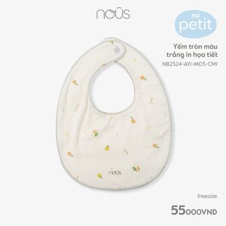 Phụ Kiện Yếm Nous Chất Liệu Nu Xô, Air Mềm Mại, Kháng Khuẩn Cho Bé Dùng Giữ Ấm