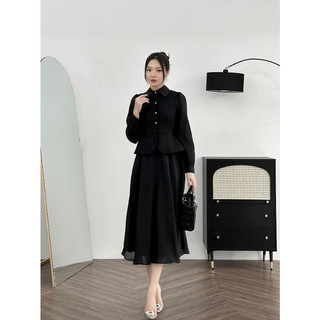Đầm Nữ 𝐂𝐂𝐇𝐀𝐓 Tơ Ren Loli Tiểu Thư Chất Liệu Cao Cấp 63VDV8003XT