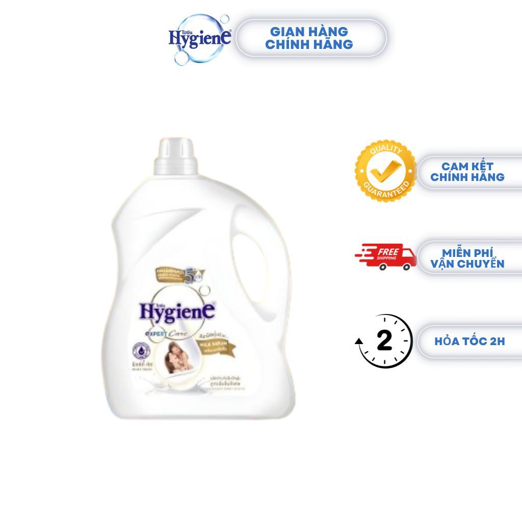 Nước Xả Vải Hygiene Thái Lan Giặt Xả Quần Áo Milky Touch Milk Serum Expert Care Màu Trắng 3500ml