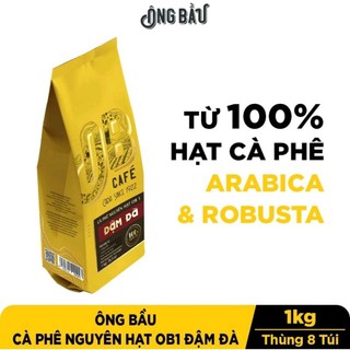 Ông bầu - cà phê nguyên hạt ob1 đậm đà - túi 1kg