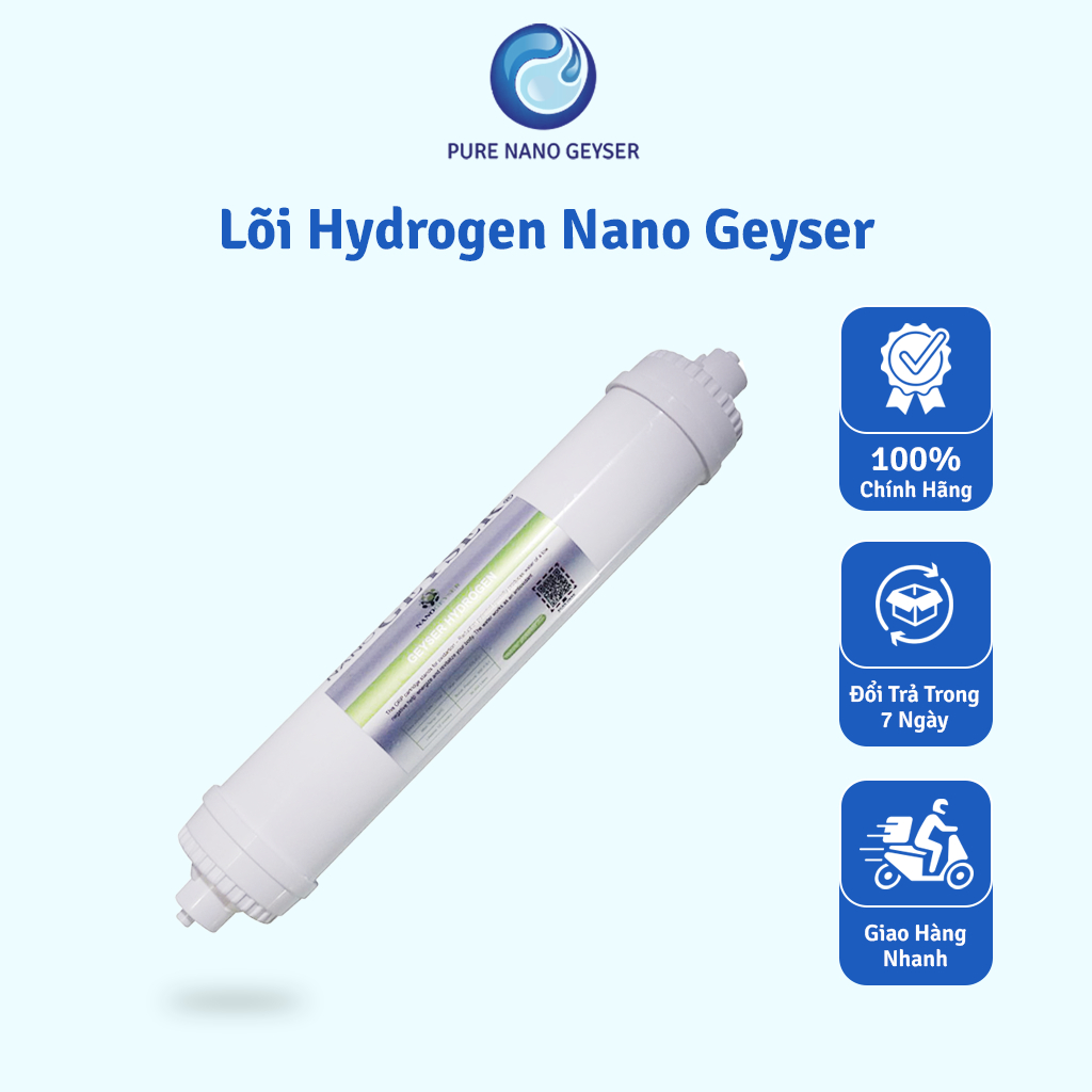 Lõi lọc PP.2in1.GAC Nano Geyser, Lõi lọc nước số 1, Dùng cho các dòng máy lọc nước NANO, RO, Kangaro