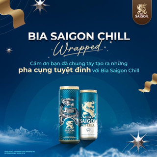 (HỎA TỐC) Bia Sài Gòn Chill thùng 18 lon cao