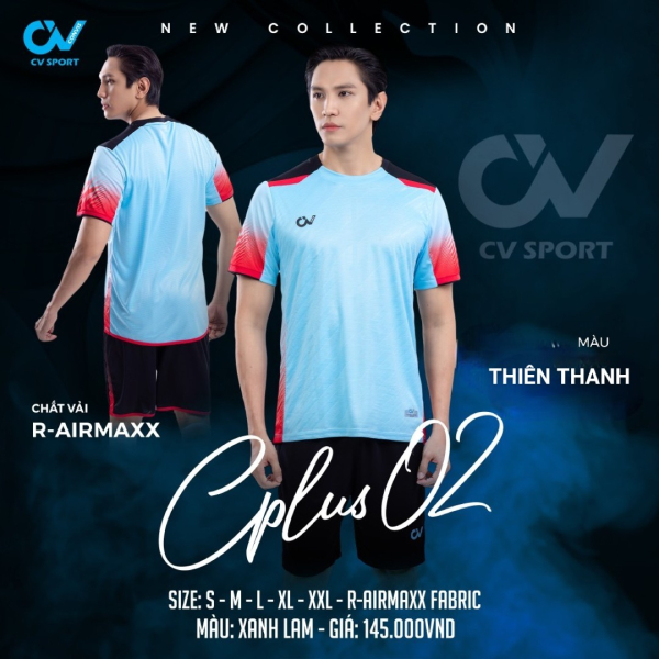 Bộ Quần Áo Thể Thao Đá Bóng Cao Cấp Riki CV CPlus 02 - Thoáng Khí Tốt, Độ Bền Cao