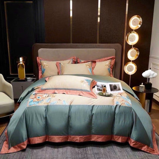 Bộ chăn ga gối Lụa silk 120s chần ga phủ, chăn hè